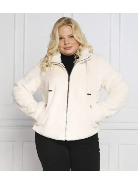 Persona by Marina Rinaldi Geacă ECCELSO Plus size alb