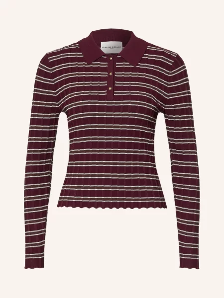 Claudie Pierlot Koszulka Polo Z Dzianiny rot