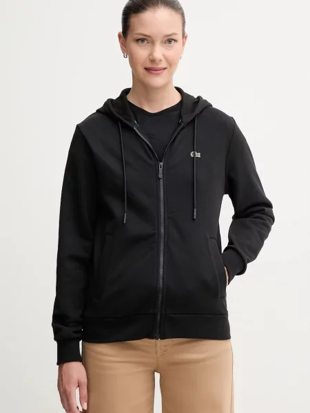 Lacoste hanorac de cu glugă uni negru