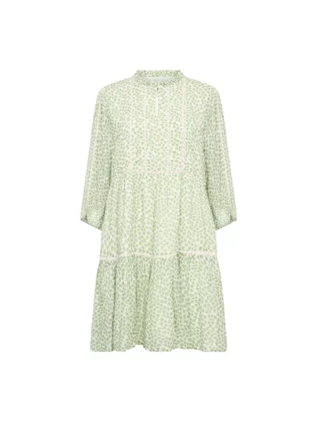 Mała mały sukienka mini Part Two w kwiatki zielona