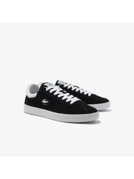 Замшевые кроссовки Lacoste черные