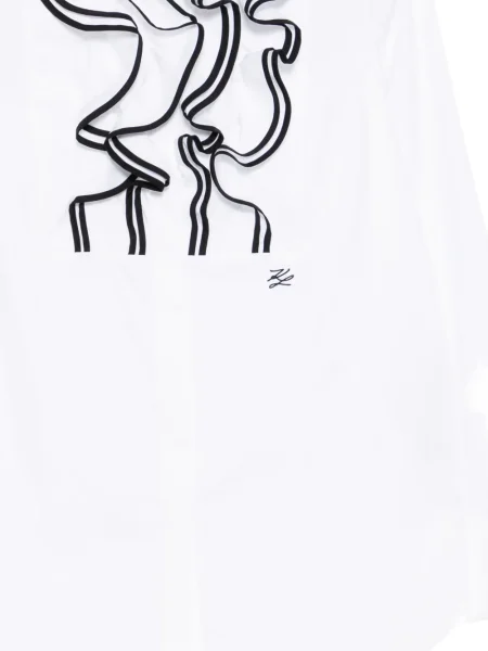 Риза Karl Lagerfeld бродирана бяло