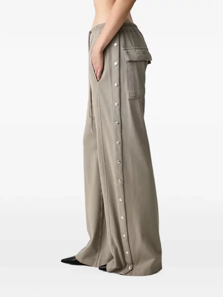 Spodnie Rick Owens Drkshdw do biegania ze sznurkiem zielone