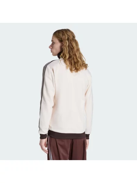 Adidas Originals bluza rozpinana z bawełną beżowa