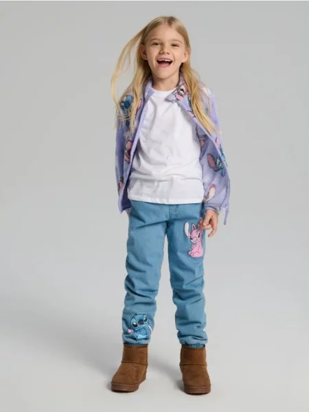 Sinsay Džíny jogger Stitch modrá