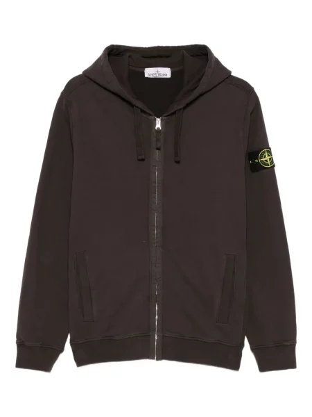 Hanorac cu glugă Stone Island cu strasuri gri