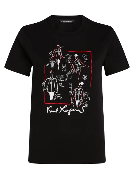 KARL LAGERFELD Tricou negru