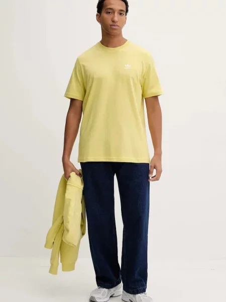 ADIDAS ORIGINALS Tričko ESSENTIAL LOOSE SHORT SLEEVES svetložltá žltá