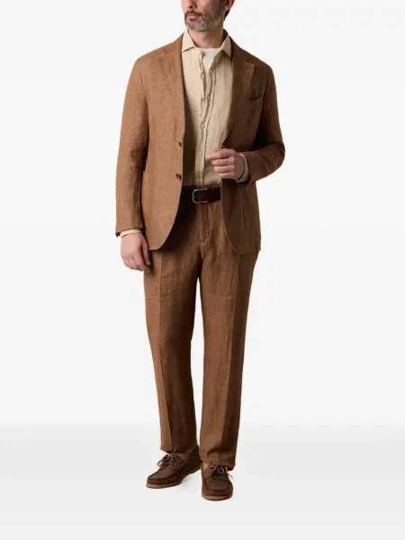 Sacou Brooks Brothers de in cu model herringbone maro