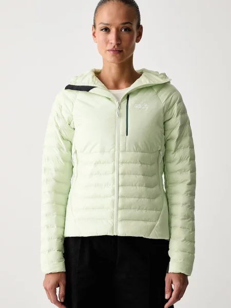 Jack Wolfskin geacă sport pentru femei ROUTEBURN verde