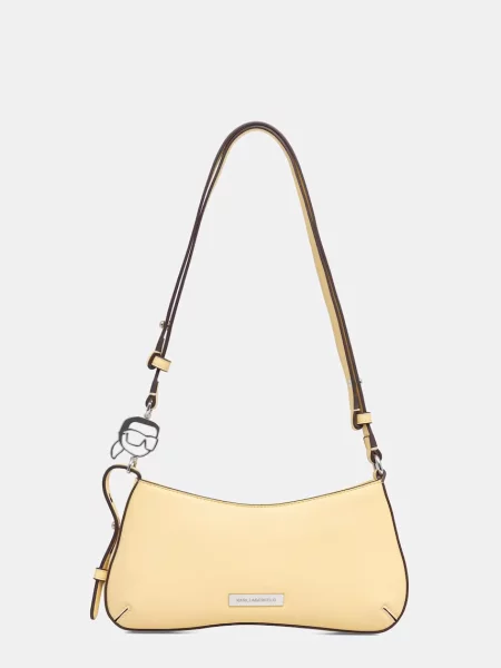 Karl Lagerfeld Torebka z imitacji skóry IKON żółta