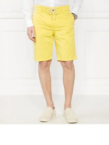 BOSS ORANGE Pantaloni scurți Chino | Tapered fit galben