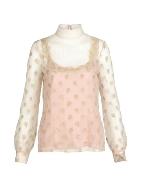 Cvjetna bluza s uzorkom Valentino Garavani s cvjetnim printom s printom bijela