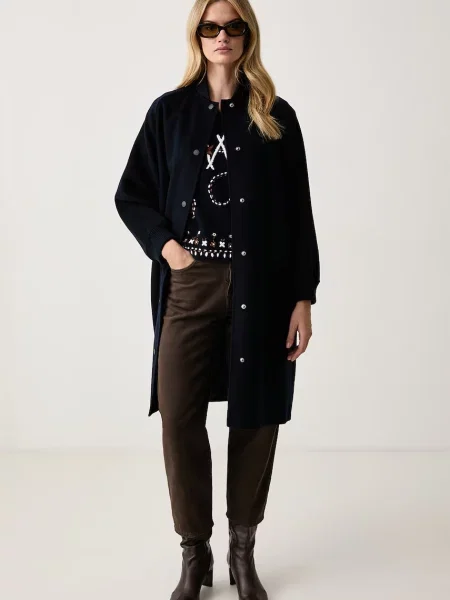 Weekend Max Mara пальто з вовною WKDABBONO