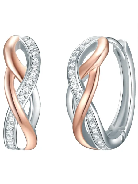 Rafaela Donata Cercei auriu / argintiu / transparent roz