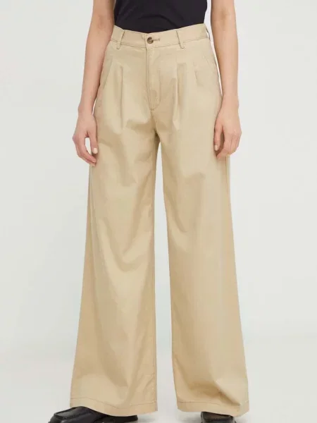 Levi's Hlače PLEATED WIDELEG bež