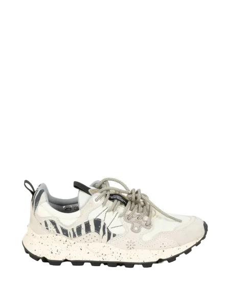 Květinové tenisky Flower Mountain s potiskem bílé