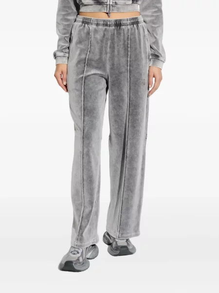 Pantaloni sport Alexander Wang de catifea gri