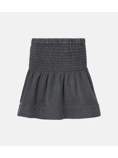 Fustă Marant Etoile cu talie înaltă gri