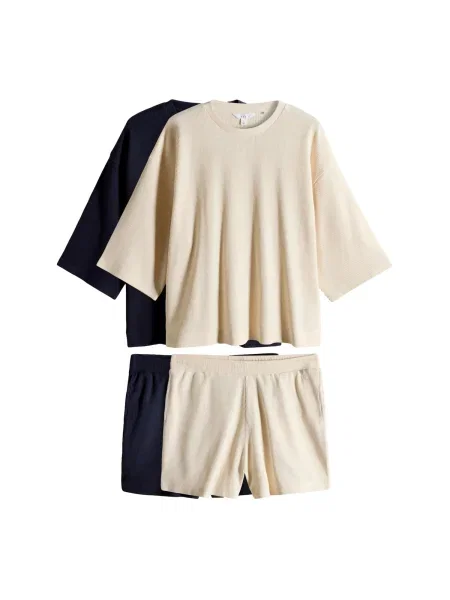 The Set Haine de casă crem / bleumarin