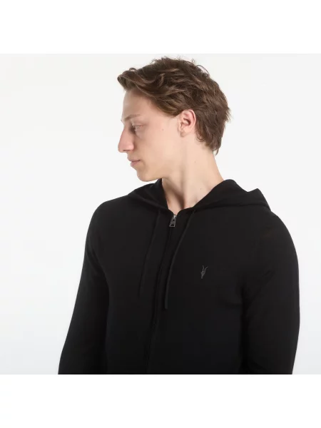 Пуловер AllSaints Mode Merino Zip Hoody Black L черно