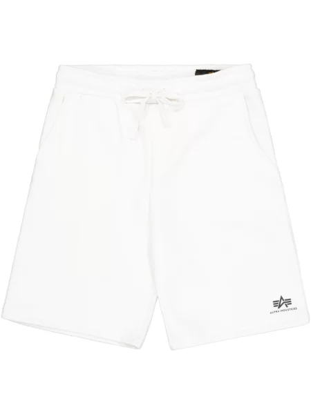 ALPHA INDUSTRIES Pantaloni negru alb