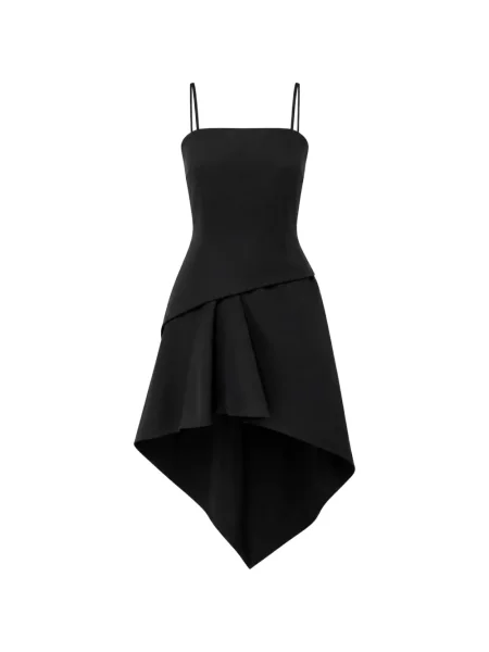 Rochie Alexander Wang cu volane asimetrică negru