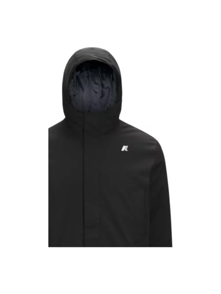Parka K-way z twillu czarna