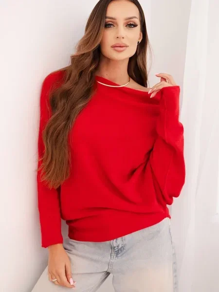 Pulover Kesi Włoski rdeča