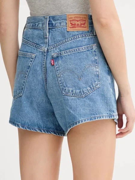 Džínové šortky Levi's high waist modrá