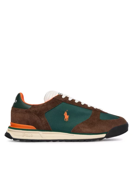 Sneakersy Polo Ralph Lauren brązowe