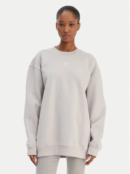 Adidas Суитшърт Essentials Oversize сив