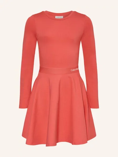 Calvin Klein Sukienka Z Dżerseju rot czerwona