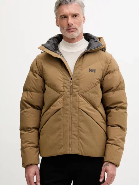 Helly Hansen geacă cu puf bărbătească VILLAGE MODULAR DOWN JACKET verde