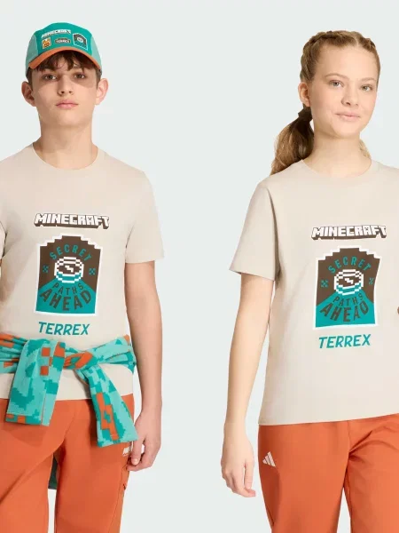 Дитяча Спортивна футболка adidas бежевий