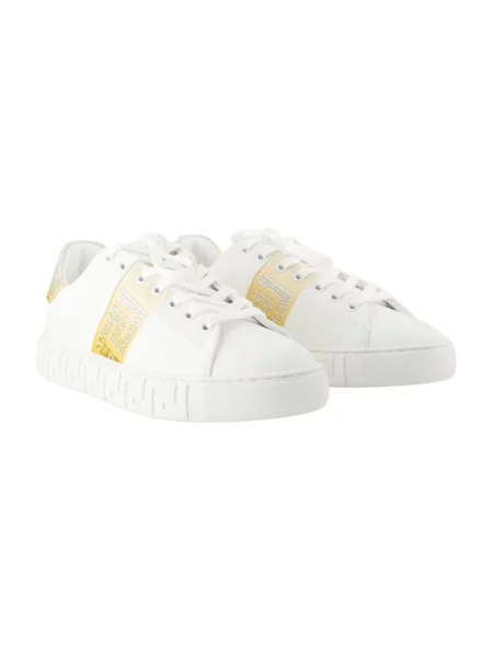 Sneakersy Versace skórzane białe