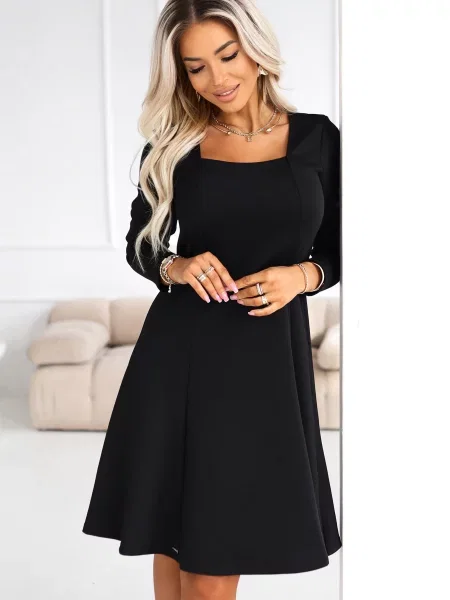 Sukienka midi Numoco do kolan czarna