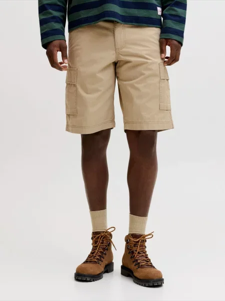 JACK & JONES Kargo hlače JPSTCOLE MATTY svetlo rjava