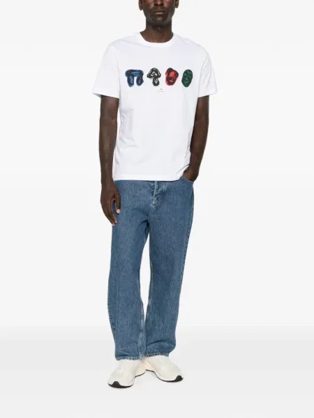 Tricou Ps Paul Smith cu imagine alb
