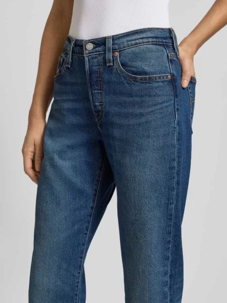 Jeansy o prostym kroju z mieszanka bawełny model Levi's® 300 niebieskie