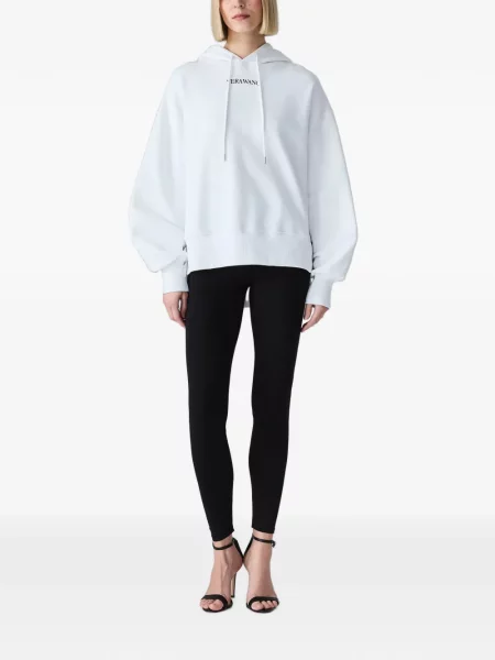Hanorac cu glugă Vera Wang cu imagine alb