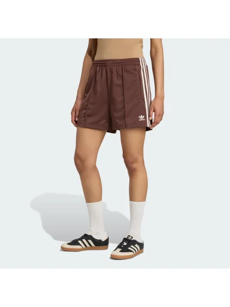 ADIDAS ORIGINALS Pantaloni Firebird ciocolatiu alb
