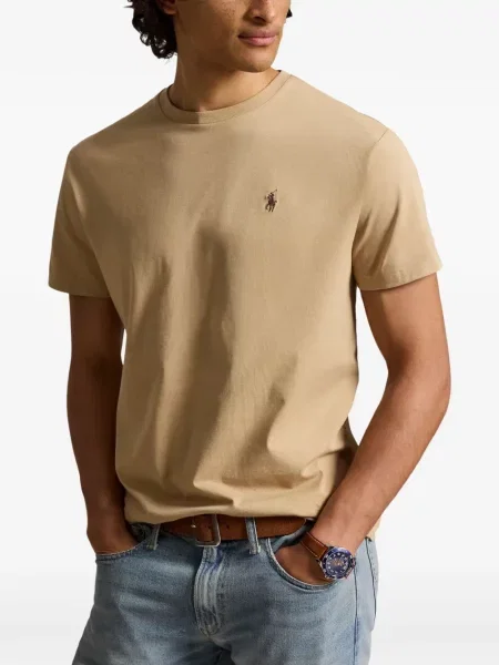 Πλεκτό polo Polo Ralph Lauren με σχέδιο με λαιμόκοψη v πράσινο