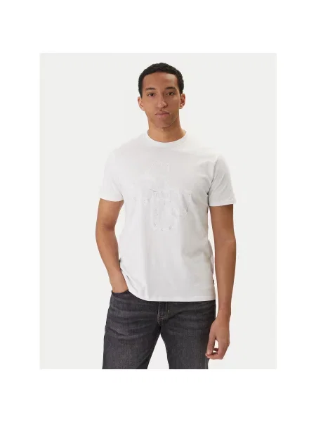 Guess T-Shirt Regular Fit λευκό