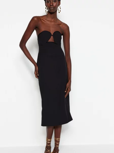 Rochie de seară Trendyol eleganta negru