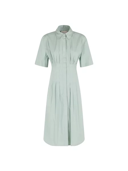 Sukienka koszulowa Semicouture do kolan zielona