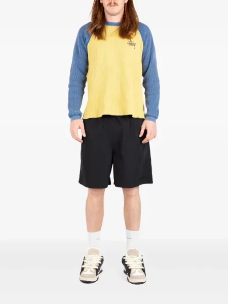 Pantaloni scurți Stüssy cu broderie negru