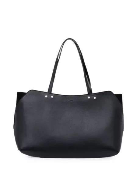 Geantă shopper Pollini cu autograf negru
