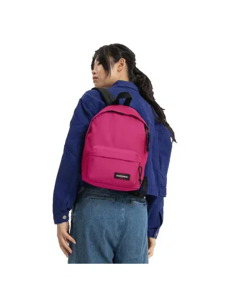 EASTPAK Batoh Orbit fialová / červená / čierna / biela ružová