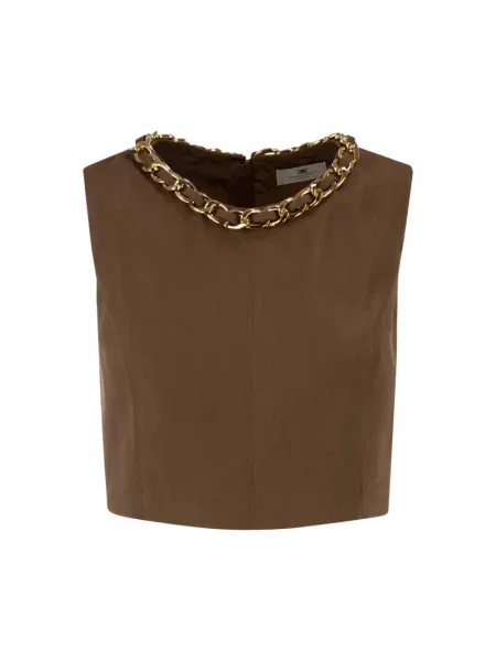 Top Elisabetta Franchi brązowy